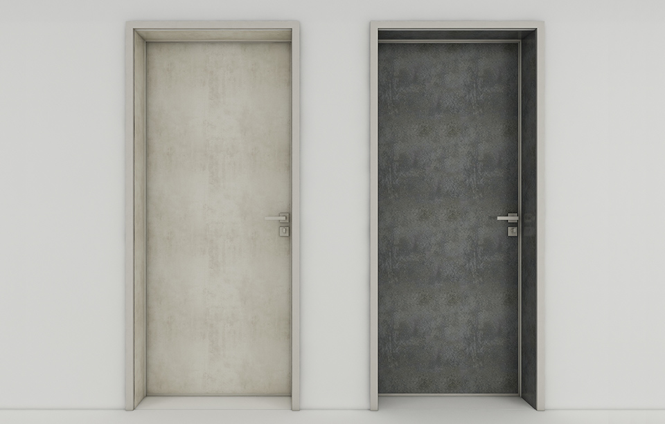Model G minimalist interior door (new platinum gray)