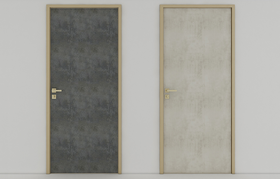 Model B minimalist interior door ( luxury gold)